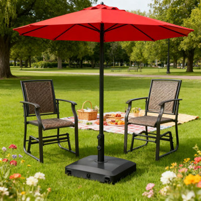 Heavy Duty Outdoor Umbrella Base With Wheels, Fashionable Patio Stand Holder