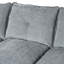 Canapé modulaire en U en chenille avec accoudoirs réglables