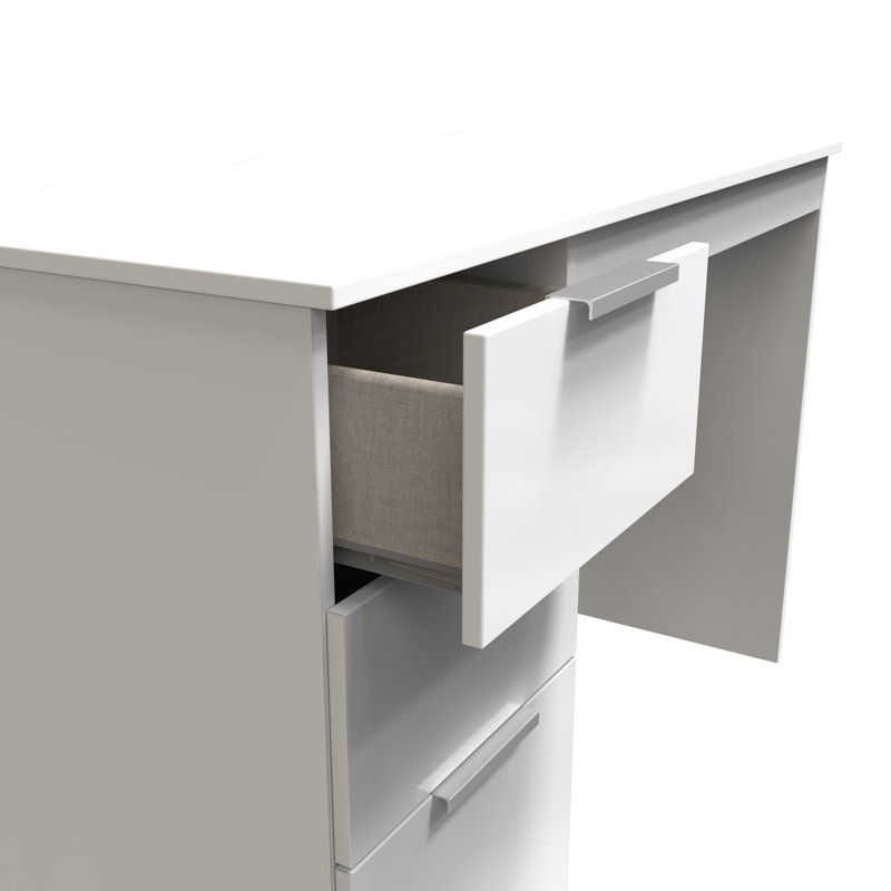 Biernat Dressing Table Storage Included, White Matt