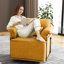 Fauteuil demi-tonneau rembourré et pivotant-41376924