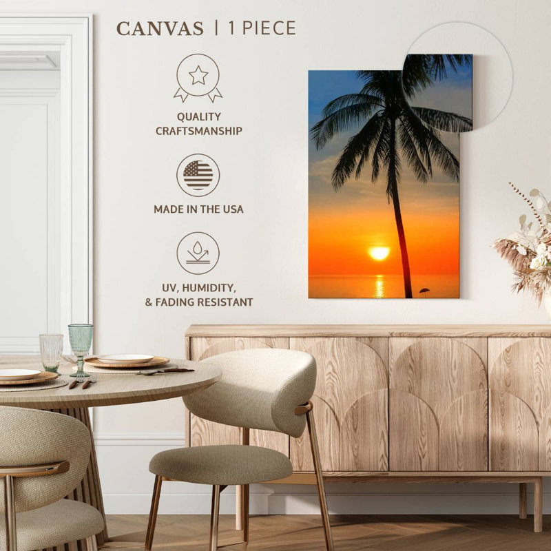 Thailande, coucher de soleil, H 39 po x l 26 po