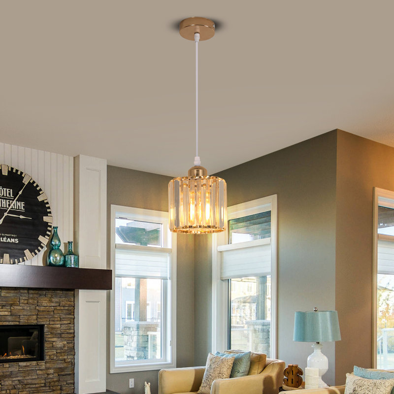  15CM Round Crystal Shade Chandelier