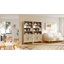 Ensemble de bibliothèque 2 pièces grain de bois moderne avec portes cannelées et tablettes de rangement ouvertes, naturel-131204677