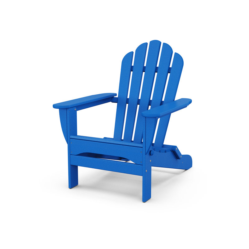 Monterey Bay Folding Adirondack Chair, Pacific Blue