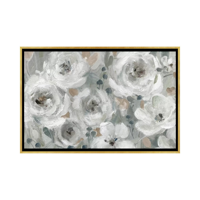 Neutral Symphony by Carol Robinson - Print, No Mat, 40" H x 60" W x 1.5" D, Gold Frame