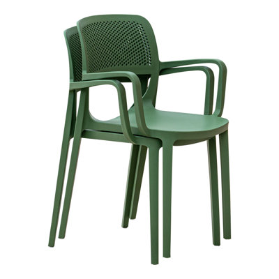 Plastic Outdoor Stacking Dining Armchair