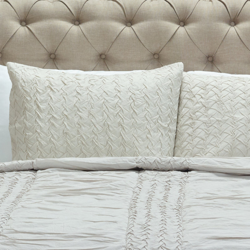 Carly Cotton Sham, King, Natural