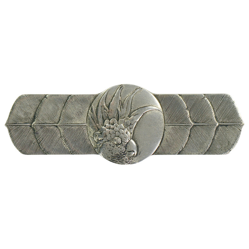 Tropical Bar / Handle Pull, Brilliant Pewter, Left