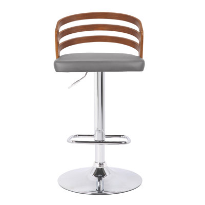 Swivel Upholstered Adjustable Height Counter Stool