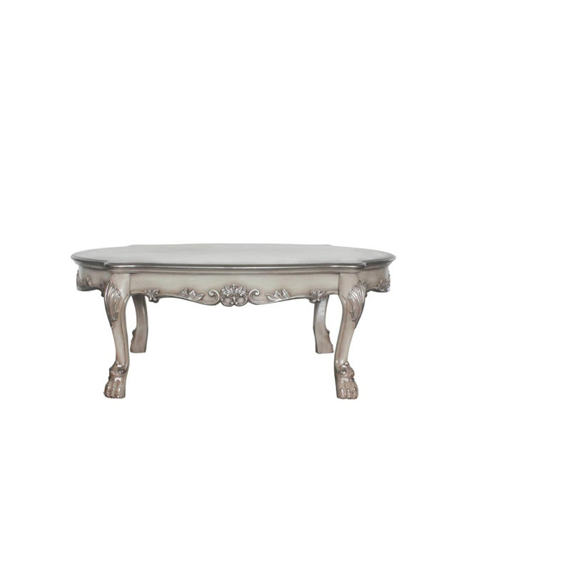 Dresden Vintage Bone White Finish Coffee Table