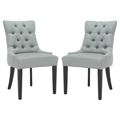 Dann 19.5'' H Tufted Linen Upholstered Side Chair