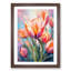 XYZ-FRM-V1223-6279 Tulip Flower Impressionism - Single Picture Frame Print on Wood-94186503-94186504