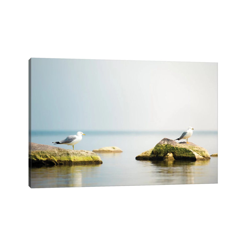 Seagull Waterscape Creative by Nik Rave - Wrapped Canvas Gallery-Wrapped Canvas Giclée, 20.32 cm H x 30.48 cm W