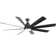 Brixham 72" 8 - Blade Classic Matte Black LED Ceiling Fan Light With Remote Control