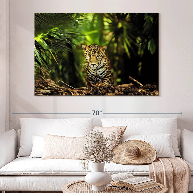 Brampt Belize Jungle Jaguar, 34" H x 51" W