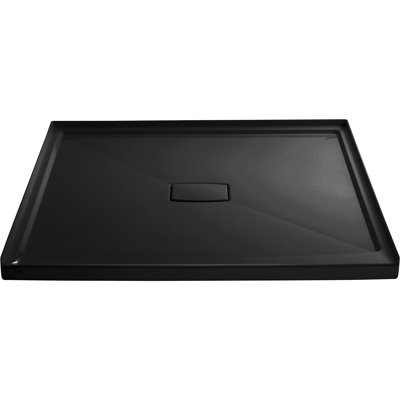 Archer 60" x 60" Single Threshold Acrylic Alcove Shower Base, Center Drain