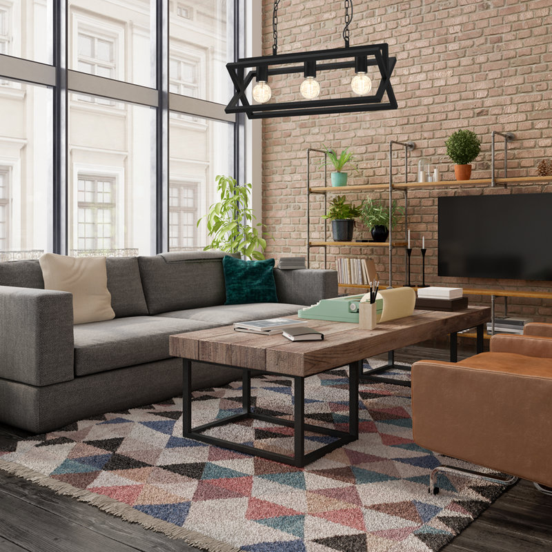 Arnold 3 - Light Black Kitchen Island Pendant
