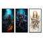 Superheros Octopus Warrior - ensemble de salon art mural poulpe / calmar de 4-593227841-593227869