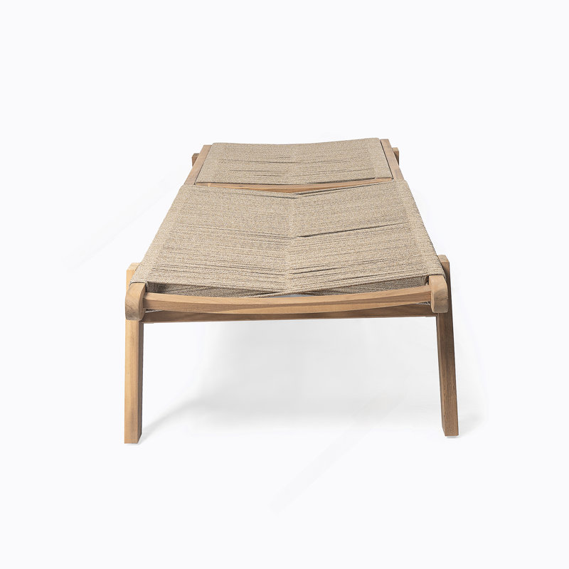 Chaise longue d'extérieur en corde Catania (ensemble de 2)