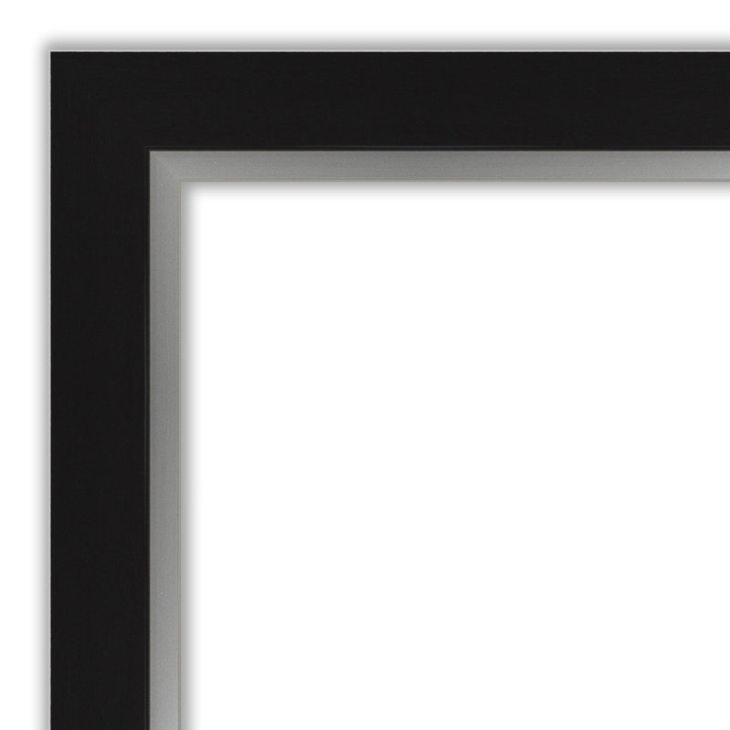 Miroir d'appoint mural Ahraya, Noir, 29,5 po x 41,5 po