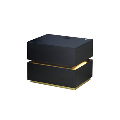 Nightstand with Light & Charging Station High Quality Side Table(1pcs) by Ivy Bronx