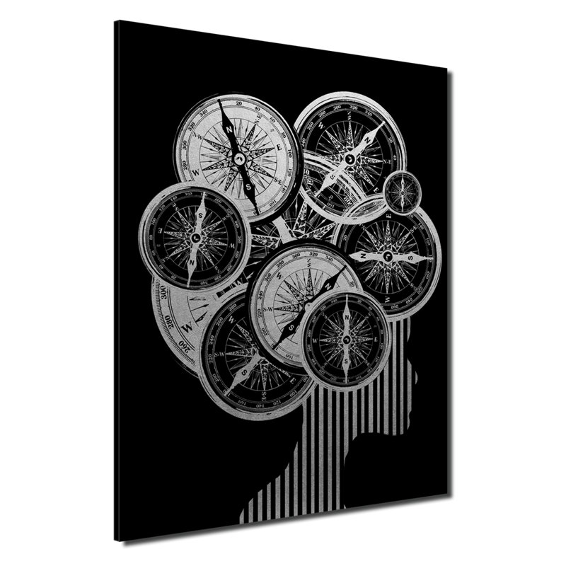 Gilt Mod XVI - Graphic Art, 16" H x 12" W x 1" D