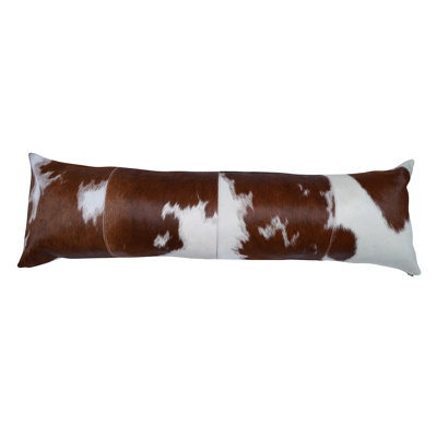 Leather/Suede Reversible Throw Pillow