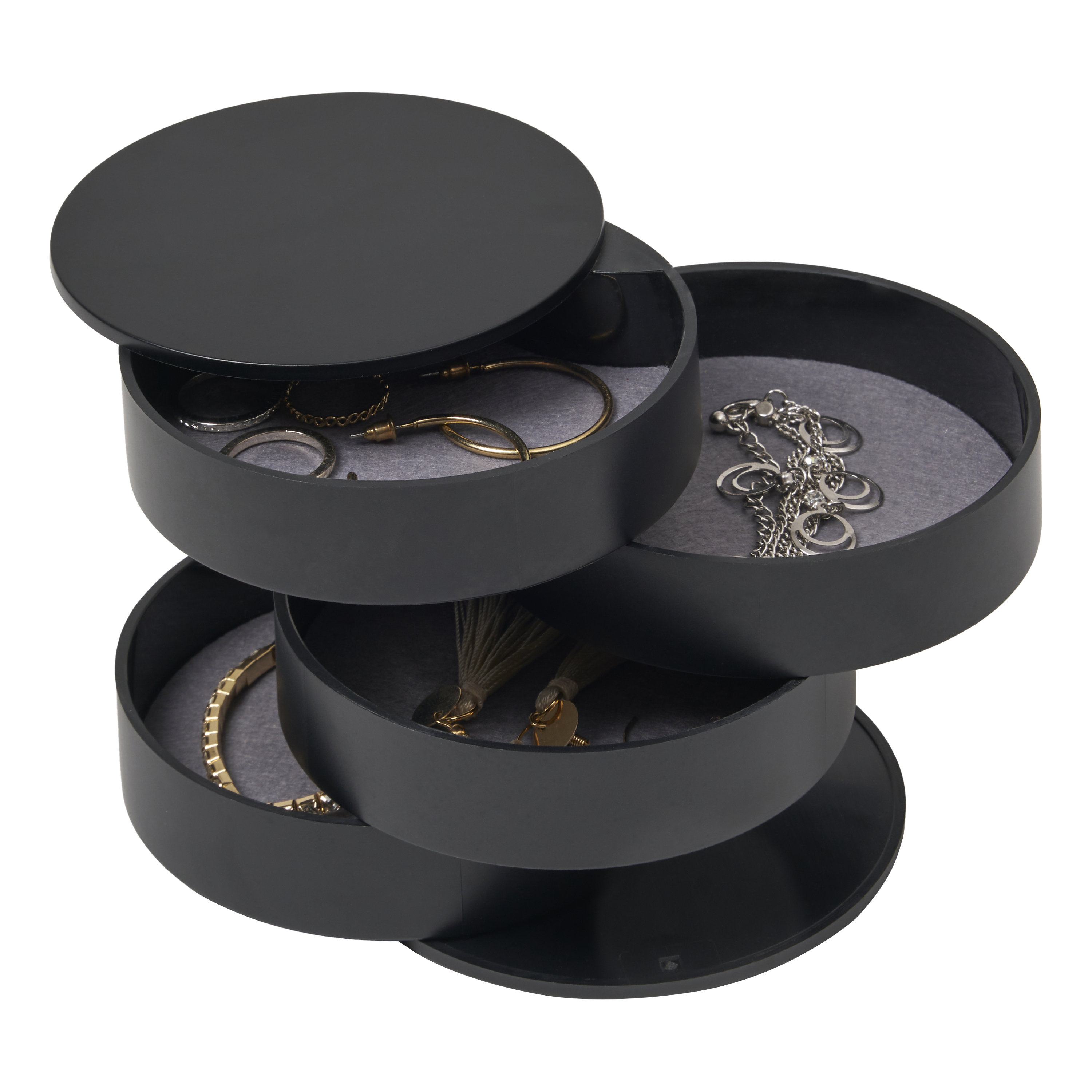Futtertonne Hund Tower luftdicht 25L 12kg 41x42,5x24cm - Yamazaki. Stilvolle Aufbewahrungsbox für Trockenfutter inklusive praktischem Messbecher