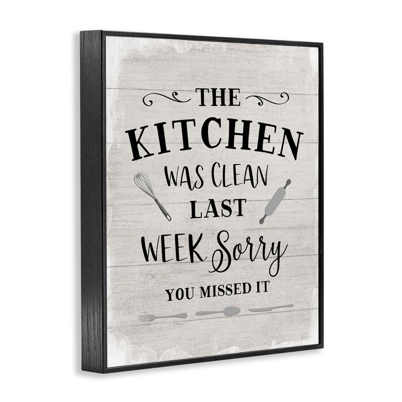 «Sassy This Kitchen Was Clean», estampe numérique de Natalie Carpentieri, H 14 po x l 11 po, Giclée encadrée noir minuit