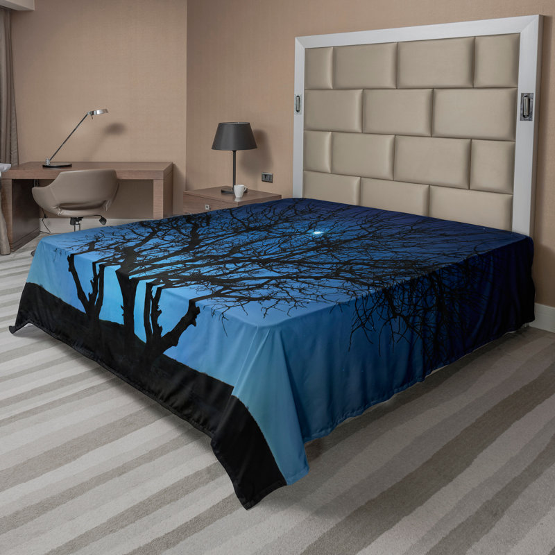 Drap-housse bleu marine Ambesonne
