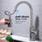 Brushed Nickel Kitchen Faucet With Pullout Spray Head, Stainless Steel, 360 Rotating Nozzle For Easy Water Flow, Corrosion And Rust Surface, Single Handle Temperature & Flow Control Unit Pull Out In