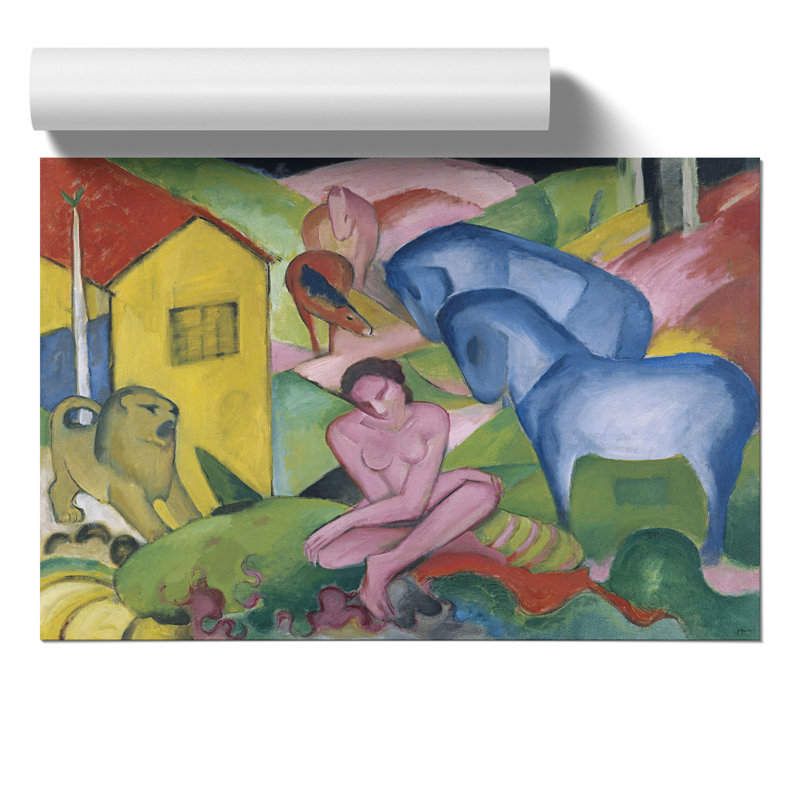 The Dream by Franz Marc - No Frame Painting, 21cm H x 30cm W x 0.1cm D