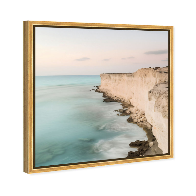 Coastal Edge I Print by Oliver Gal, 31" H x 31" W, Gold Floater Frame