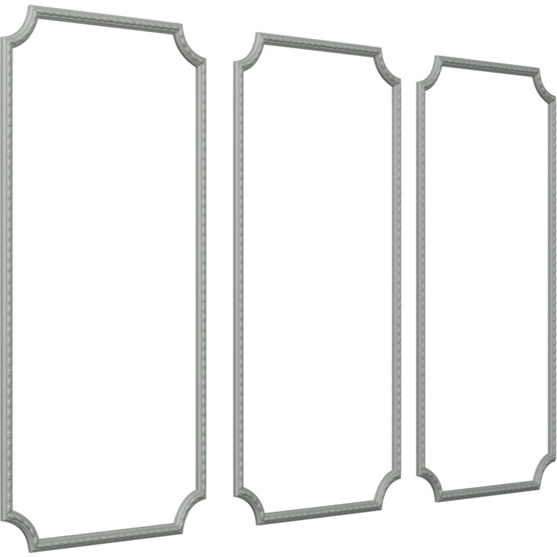 Ensemble de moulure de panneau Bulwark, L 24 po x H 48 po, Triple