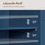 Armoire de salle de bain autoportante l 22 po x H 34,1 po x P 11,5 po Brigit-420474285-479574104