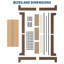 Structure de lit plateforme en bois, support de lattes en bois, aucun sommier requis, assemblage facile, conception silencieuse, espace de rangement sous le lit-909118253-909118240