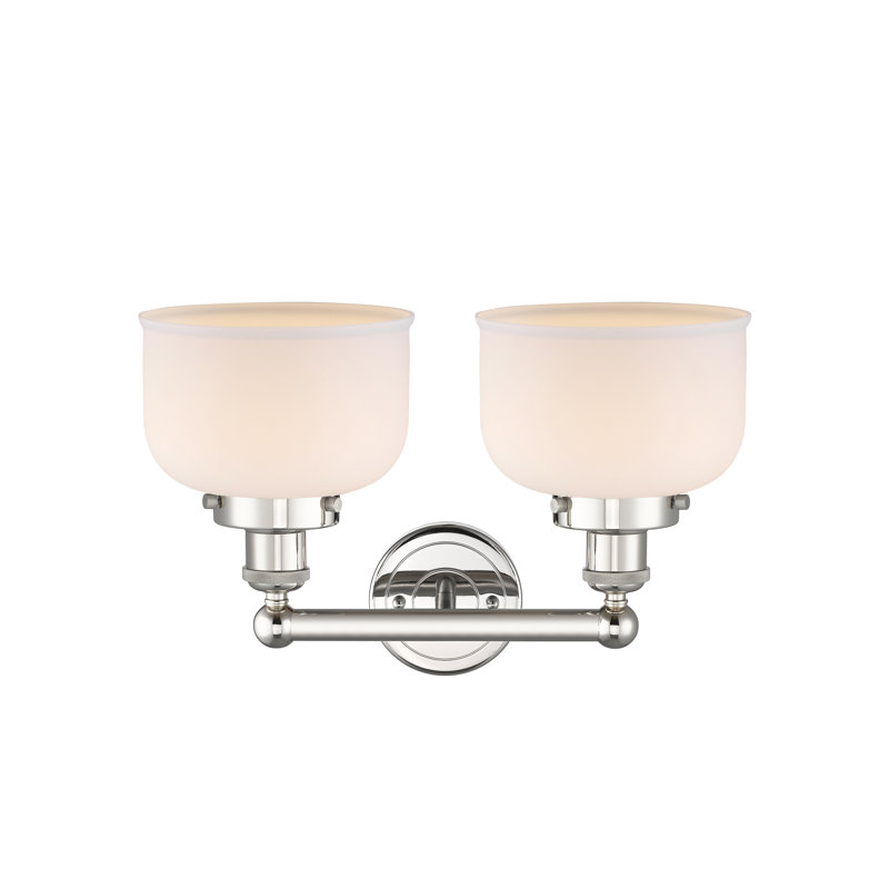 Arlester 2 - Light Dimmable Vanity Light, Matte White, Polished Nickel