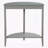 Half-Moon Gray Console Table