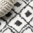 Caimari Moroccan Diamond Shag White/Gray Rug-744052537