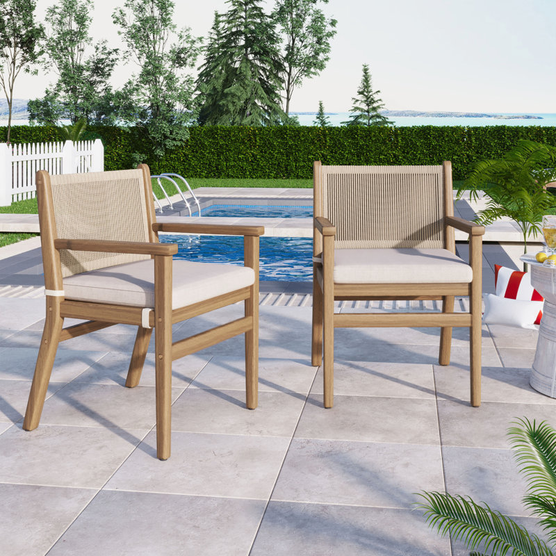 Outdoor Dining Chairs Set of 2