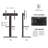 Akhia Swivel Height Adjustable Iron Floor TV Stand-99105398