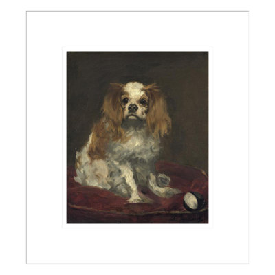 «A King Charles Spaniel» par Edward Manet, impression giclée encadrée