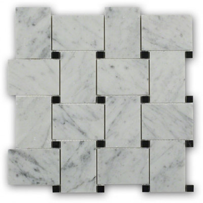 Orchard 2x3 Basketweave Honed Marble Mosaic Tile