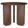 Shriner Round Solid Mango Wood Side End Table Brown