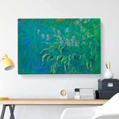 Irises by Claude Monet - Wrapped Canvas