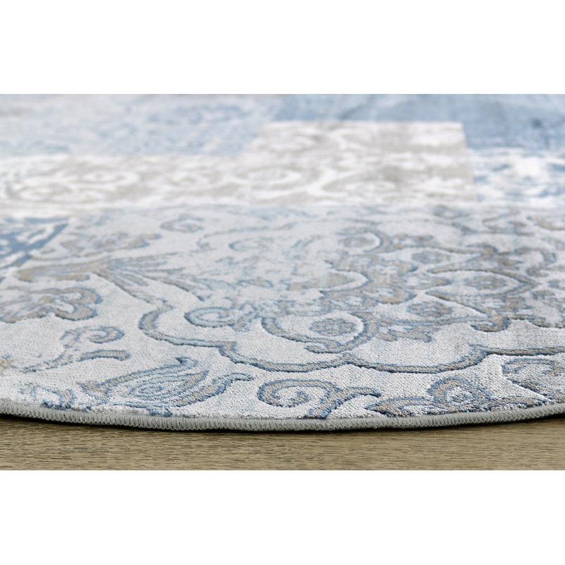 Round Baylor Geometric Area Rug, Round 200cm