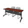Nevjana Flip-Top Privacy Nesting Table, 2 Zeng Stack Chairs