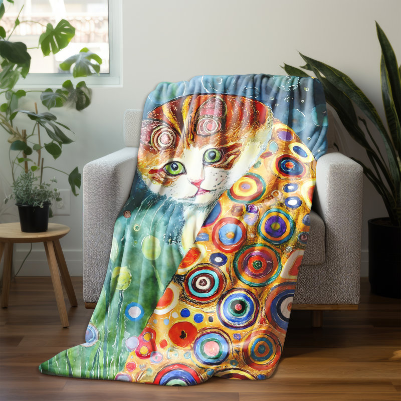 Throw Blanket, 80" L x 68" W