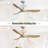 60 Inch Outdoor Ceiling Fan Without Light 3 Solid Wood Blade With DC Motor Remote Control