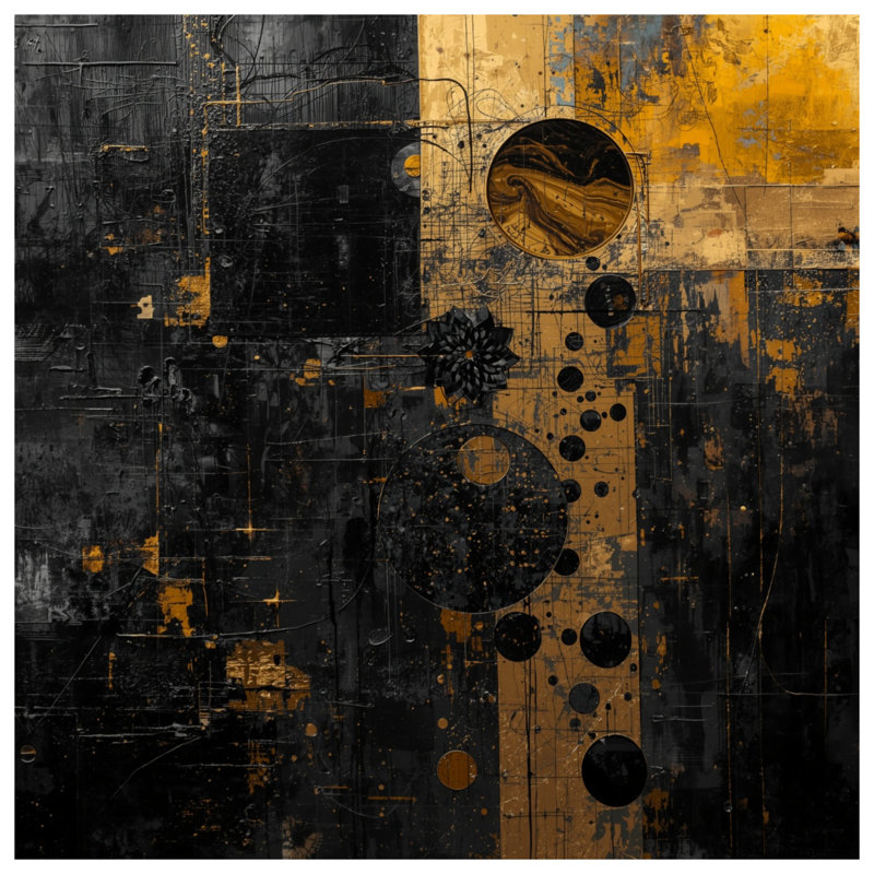 Coussins décoratifs noirs et noirs à motif abstrait, 18 x 18 pouces